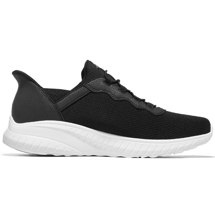 Skechers Слипоны Комфорт Универсальные Модные Прочные Низкие Повседневная Обувь Мужские кроссовки Черный 118300-BLK