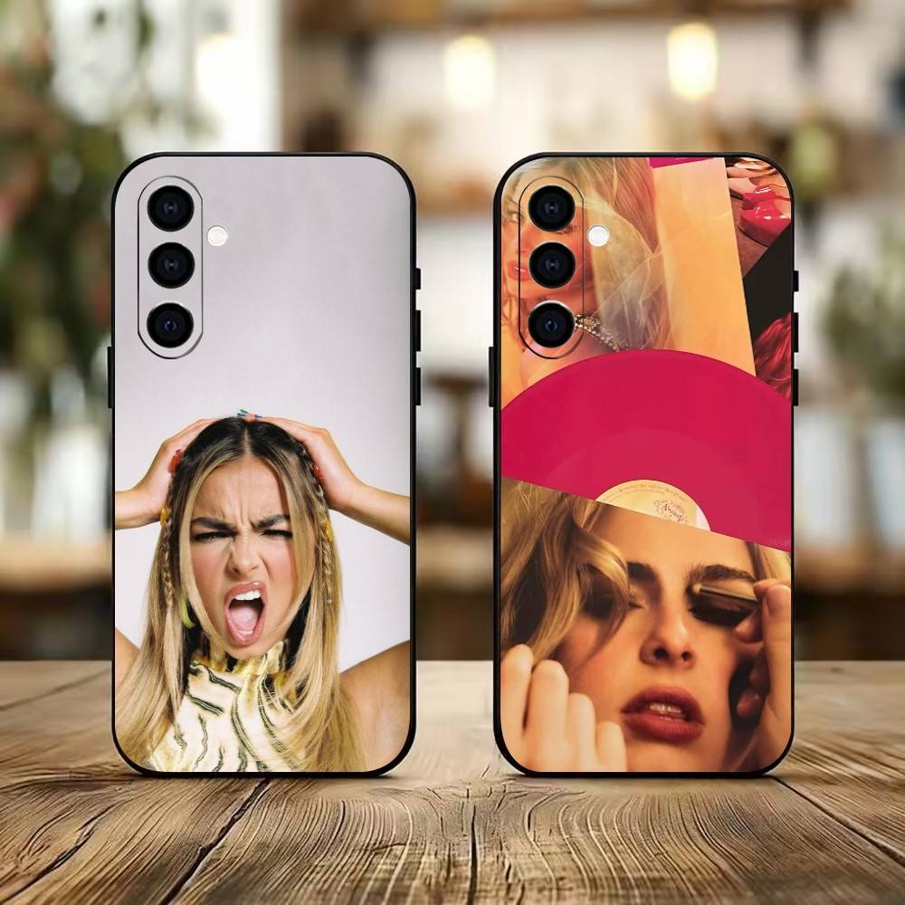 Чехол для телефона Singer-Addison Rae Черный Силиконовый Мягкий Для Samsung Galaxy A73,A72,A71,A70,A53,A52,A51