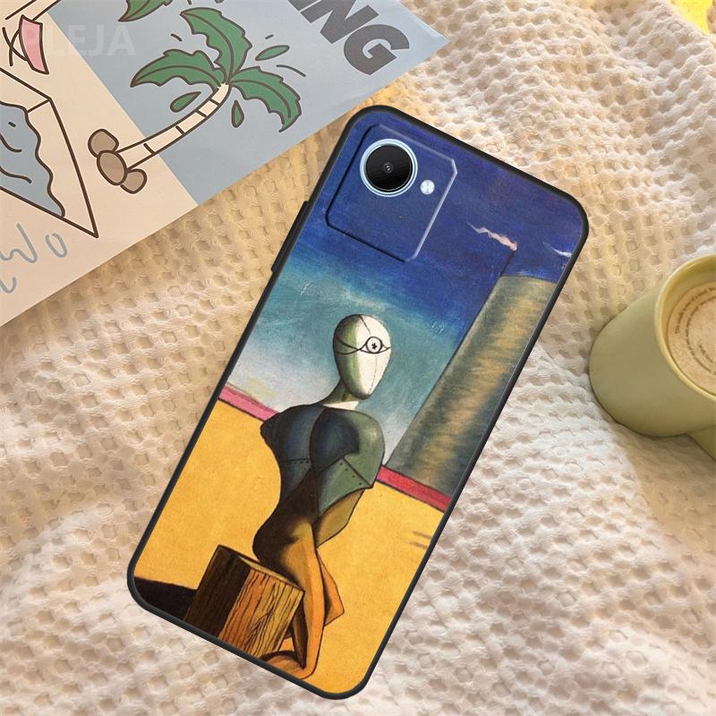 Giorgio De Chirico Art Case For Realme 15 11 12 13 14 Pro Plus C65 C67 C71 C63 C61 C55 C51 C53 C35 C75 GT6 GT7 Pro