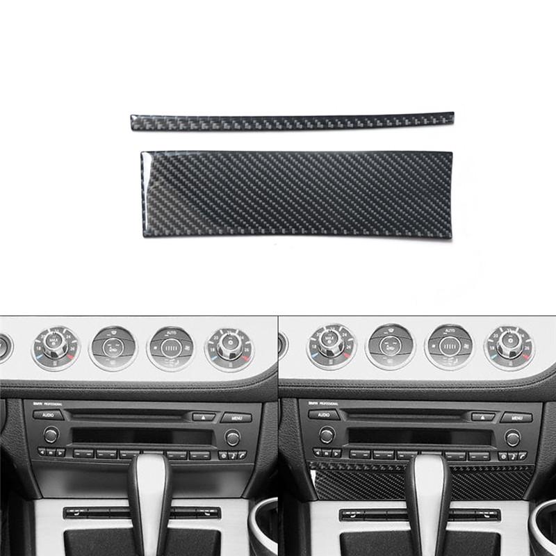 Carbon Fiber Car Interior Center Console Gear Shift Panel Frame Trim Sticker For BMW Z4 E89 2009-2016 Auto Styling Accessories
