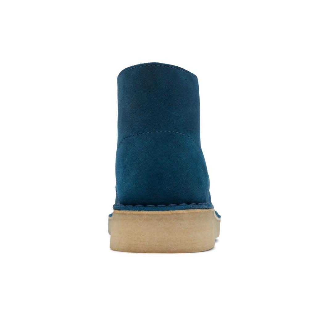 Clarks Двухслойные Кожаные Модные Ботильоны для Пустыни Женские ботильоны Синие 261732134