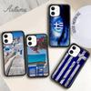 Greek Greece Flag Map Phone Case for iPhone 11 12 13 14 Pro Max Mini X XR XS SE 2020 6 7 8 Plus Samsung Galaxy S21 S22 Shell