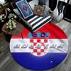 Croatia National Football Team pattern round rug,Carpet Rug for Living Room Bedroom Playroom ,Non-slip Floor Mat,Holiday Gifts and Birthday Gifts.