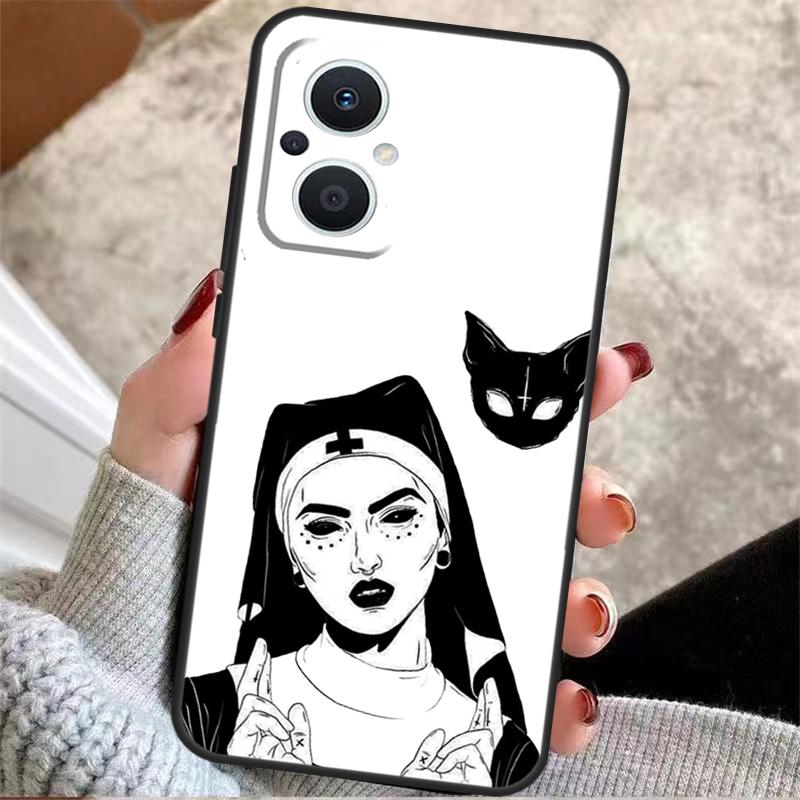 Чехол Готская Ведьма Сатана Для OPPO Reno 3 4 5 6 7 8 Lite 2Z 4Z 5Z 8T OPPO Find X6 X5 Pro X2 Neo X3 Lite