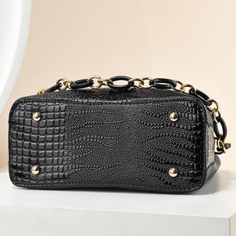 Yogodlns Женская большая сумка Дизайнерские роскошные сумки Крокодиловый узор Ведро Простая женская сумка через плечо