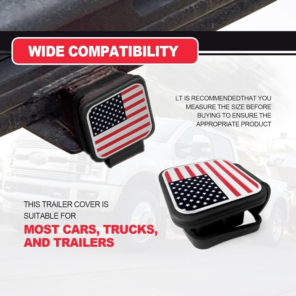 Пылезащитная заглушка для прицепа, прочная крышка для буксировочного крюка, крышка для трубки крюка, детали для модификации автомобиля