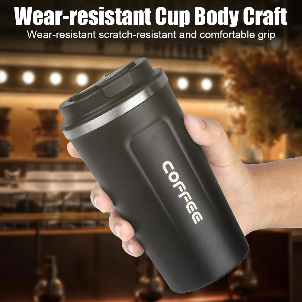 Smart Coffee Tumbler 380ml 510ml Stainless Steel Intelligent Temperature Display Travel Mug Thermos Cup with Portable Rope