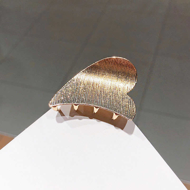 Модные простые геометрические заколки для волос с когтями для женщин и девочек, металлические заколки для волос в форме краба, полые заколки для волос, аксессуары для волос, головные уборы