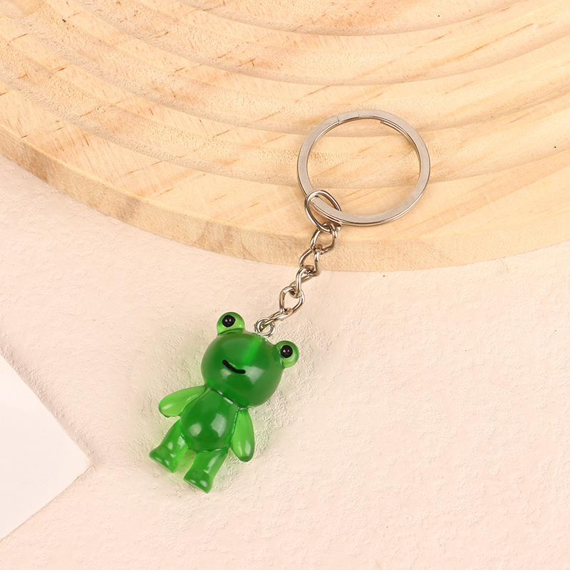 Kawaii мультфильм животные лягушка светящийся брелок креативная девушка сердце светится в темноте брелок сумка кулон автомобиль ключи аксессуары