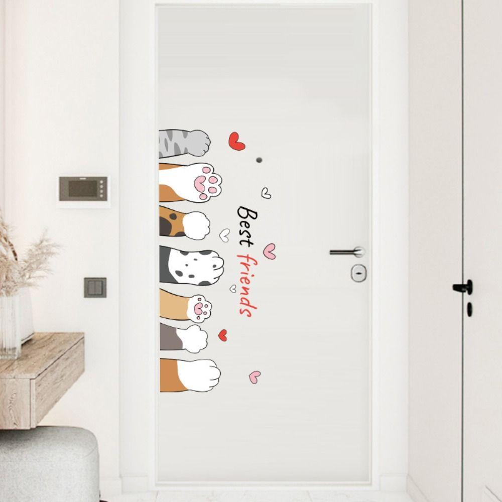 Cartoon Wall Decals Cute Wallpaper DIY Cat Wall Stickers  Doors