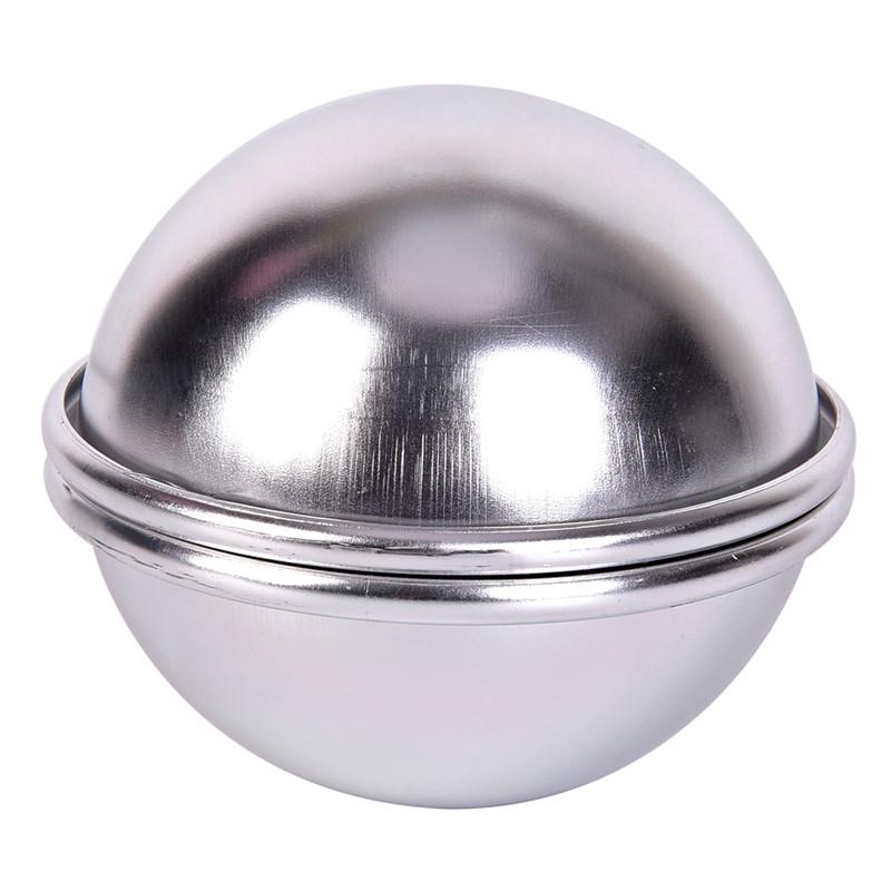 6Pcs/3 Set Bath Bombs Aluminum Alloy Bath Bomb Mold Ball Shape Diy Bathing Tool