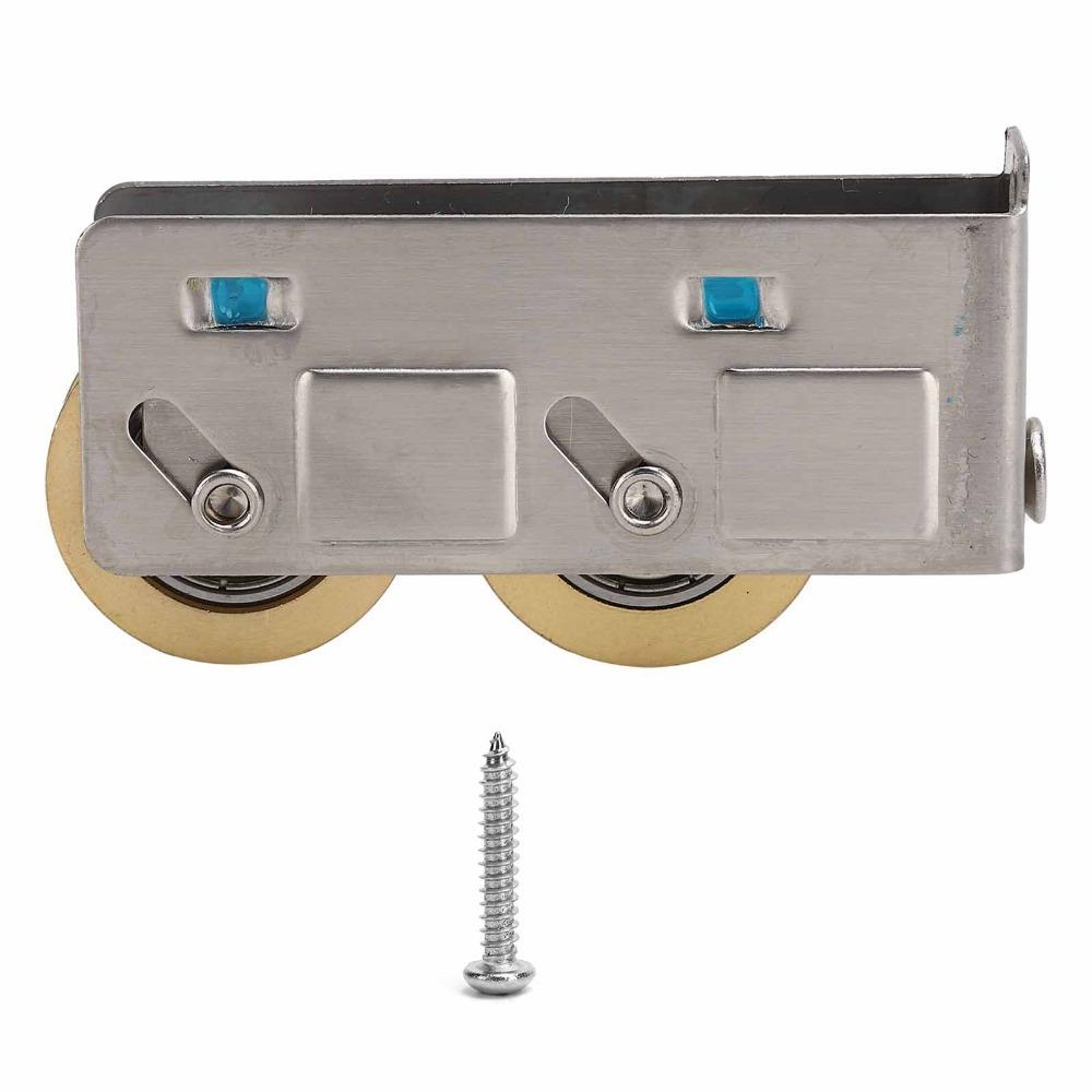 Copper Sliding Door Roller Double Groove Sliding Window Pulley Hardware Window Pulley Patio Door