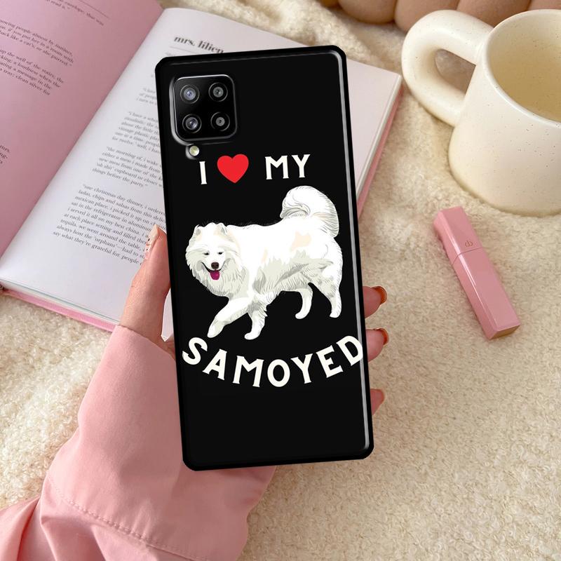 Чехол для щенка самоеда для Samsung Galaxy A54 A34 A14 A13 A51 A71 A33 A53 A73 A12 A22 A32 A52 A72 A52S
