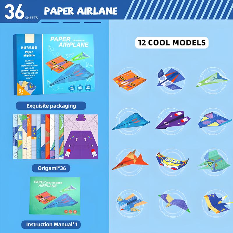 10/36/37 Листов Набор для Оригами DIY Бумага для Оригами Арт-Поделки Материалы Монтессори Образовательные Ручные Игрушки для Детей Подарок
