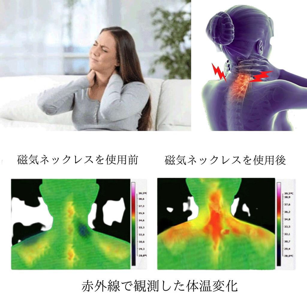 Магнитное ожерелье для женщин, новейшая разработка, хирургическая нержавеющая сталь, цепь 45 см, металл, гипоаллергенное сердце [MAYA&CANA]<Japanese Design> (Золотая форма)