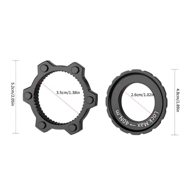 2 шт. Адаптер для дискового тормоза велосипеда с 6 болтами на втулку Centerlock Универсальный Легкий Алюминиевый