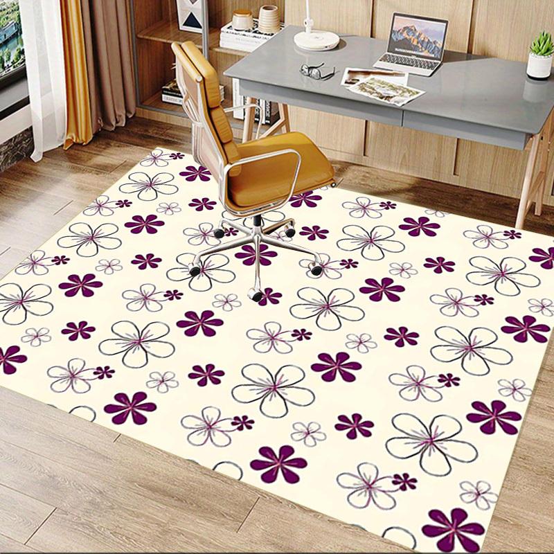 1PC Flower Pattern Non-Slip Floor carpet, suitable for Office, bedroomand playrooms. It can also be used as a sofa footrest cover-T31