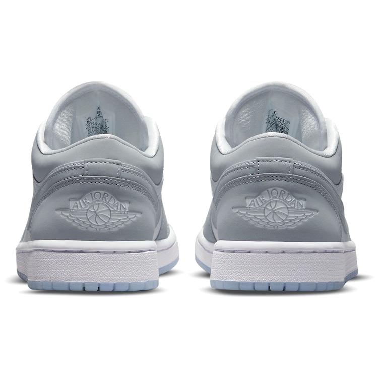 Jordan Air Jordan 1 Low top Vintage Basketball Shoes Women's Gray White DC0774-105(Team56-)