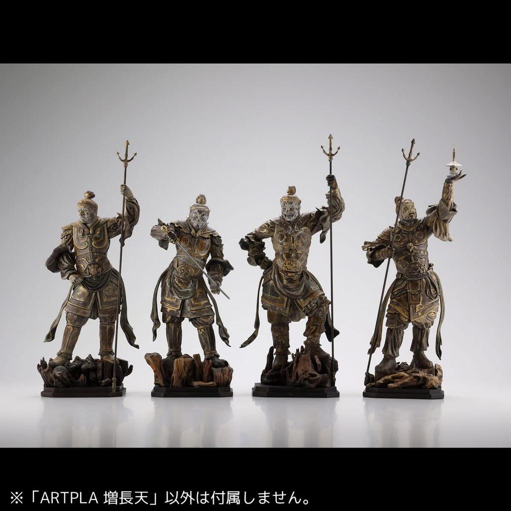 KAIYODO ARTPLA Статуя Четырех Небесных Королей Дзочотен Общая Высота Примерно 160 мм Неокрашенный Несобранный Пластиковый Модель Комплект AP011 Немасштабный