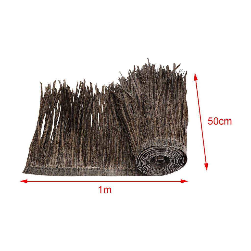 Mexican Straw Roof Thatch, Artificial Palm Thatch Rolls, Tiki Bars Hut Grass Duck Boat Grass Runner for Patio Decoration