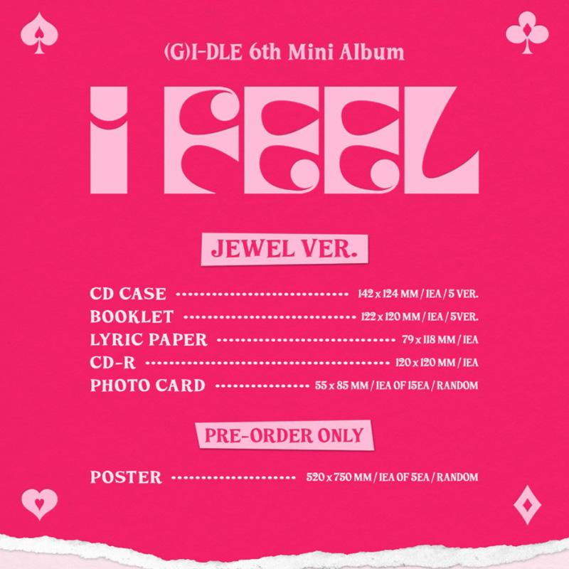(G)I-DLE The Mini 6th I FEEL (Jewel Ver.)