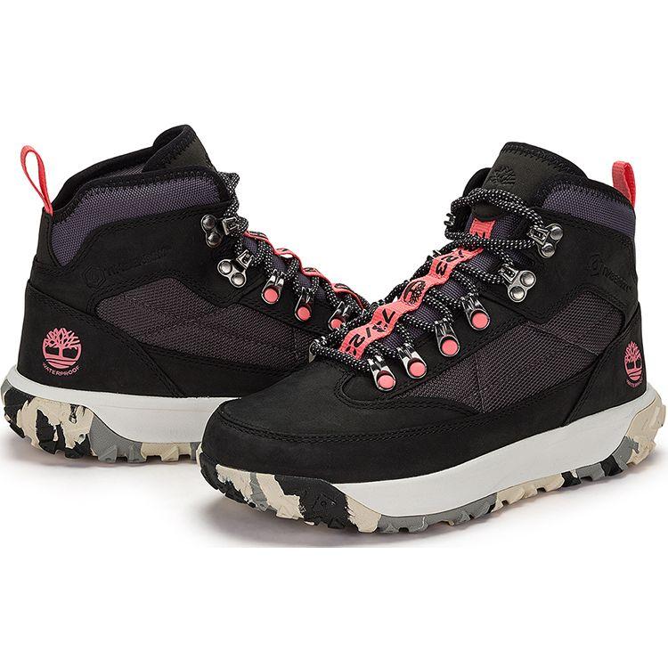 Timberland Нескользящая прочная функциональная обувь с высоким верхом для активного отдыха, женская обувь черного цвета A5Z3RW