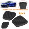 2pcs Brake Clutch Pedal Pad Rubber Cover Set For Honda Civic Accord CR-V Acura