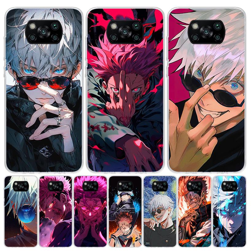 Hot Anime Kaisens Jujutsus Case Phone Cover for Xiaomi Redmi Note 10 9 9S 8 8T 7 5 Pro Mi 12T 11T 10T 9T 12 11 Lite A3 A2 Trend