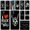 Luxury Silicone Case Rock Roll Skull for Huawei NOVA 3 3i 5 5i P20 P30 Pro P9 P10 P8 Lite 2017 P Smart Z Plus 2019 Fashion Cover