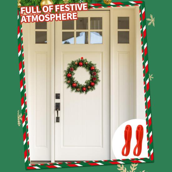 Рождественские вешалки для венков, крючки для гирлянд на каминную полку, самоклеящиеся держатели для рождественских чулок, многоразовые крючки для венков для камина, лестниц, перил