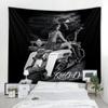 Home Room Bedroom Decorative Tapestry Wall Cloth Tapestry Background Mural Skull Locomotive Beautiful Printed Pattern Tapestry