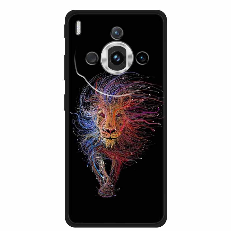 Для ZTE nubia Z60S Pro 6.78" Чехол ТПУ Мягкий Черный Силикон Расписной Милый Кот Звездный Чехол для Nubia Z60S Pro Роскошные Животные Funda