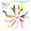 With Bell Refills Cat Feather Bell Teaser Rod Relieve Boredom Interactive Cat Toys  for Bored Cats