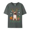 Boy Prevalent Europe Tops Shirts Cotton T Shirts Preppy Style Funny Pug Christmas Ugly Dog Xmas Tshirt Designer T Shirt Men