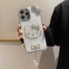 Блестящий Кот Kt Для Apple 16Promax Чехол для Мобильного Телефона Iphone17Pro Бант Кисточка 14 Стразы 15