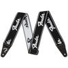 Strap Running Logo [Fender] WeighLess™ 2" Strap, Black/White
