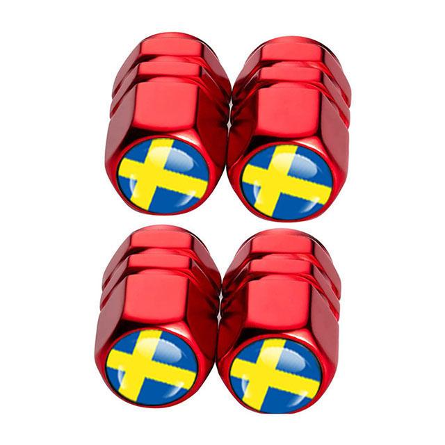 4Pcs Tyre Valve Cover Metal Car Tire Wheel Stem Air Valve Cap for Volvo XC40 XC60 XC90 C30 C70 S60 V50 V60 V70 Auto Accessoories