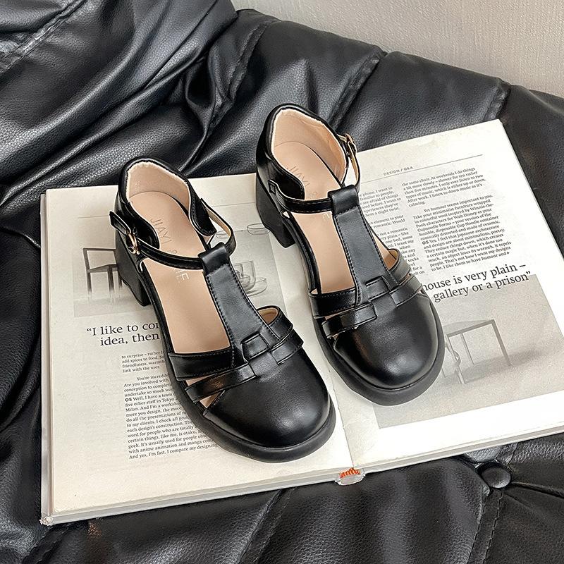 Retro Mary Jane sandals women's summer new wear versatile with skirt platform sandals