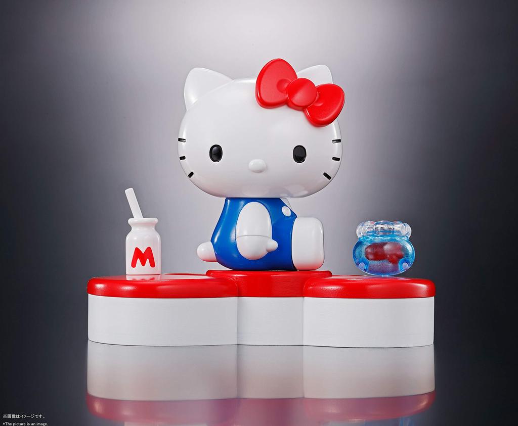 TAMASHII NATIONS Chogokin Hello Kitty 60mm ABS Painted Movable Figure (45TH ANNIVERSARY) Approx. Die-cast &