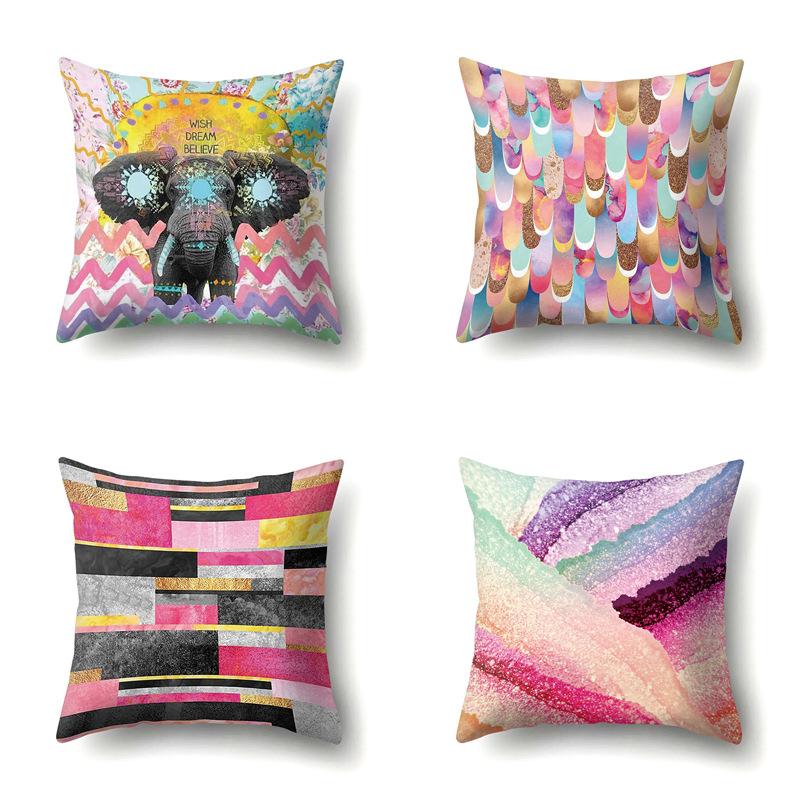 Polyester Pillowcase Automobile Decoration Home Printed Pillowcase