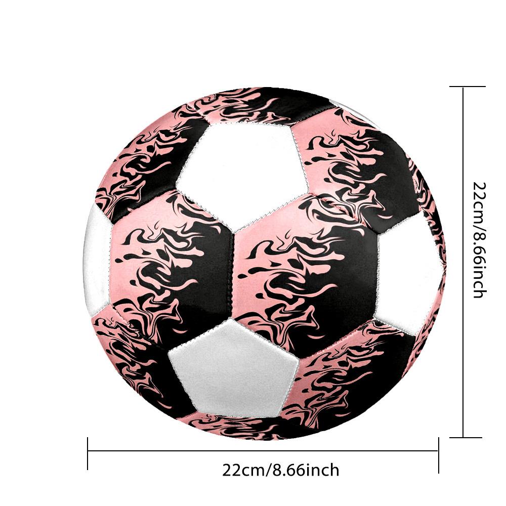 1pc Abstract Lines Lightweight PVC Training Soccer Ball, Size 5, Suitable for Indoor and Outdoor TrainingGift y60381