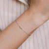 [14k]_granules in marquise cord bracelet.
