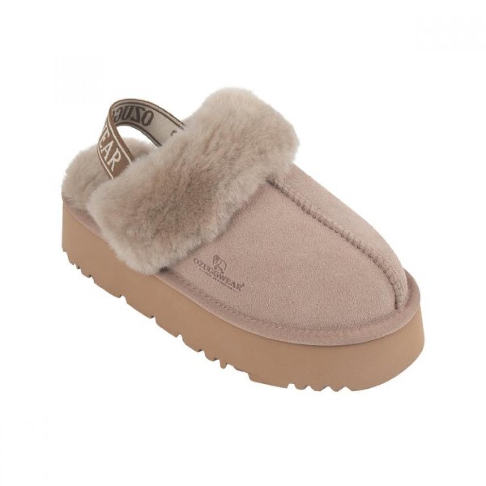 Miniwiz Adult Platform Slipper Backstrap Fur Slipper Ozwcf4tsup11