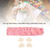 Rug Hooking Frame Cover Elastic Band Punch Needle Gripper Strip Flannel Cover For Cross Stitch Embroidery Hoop 40x40cm