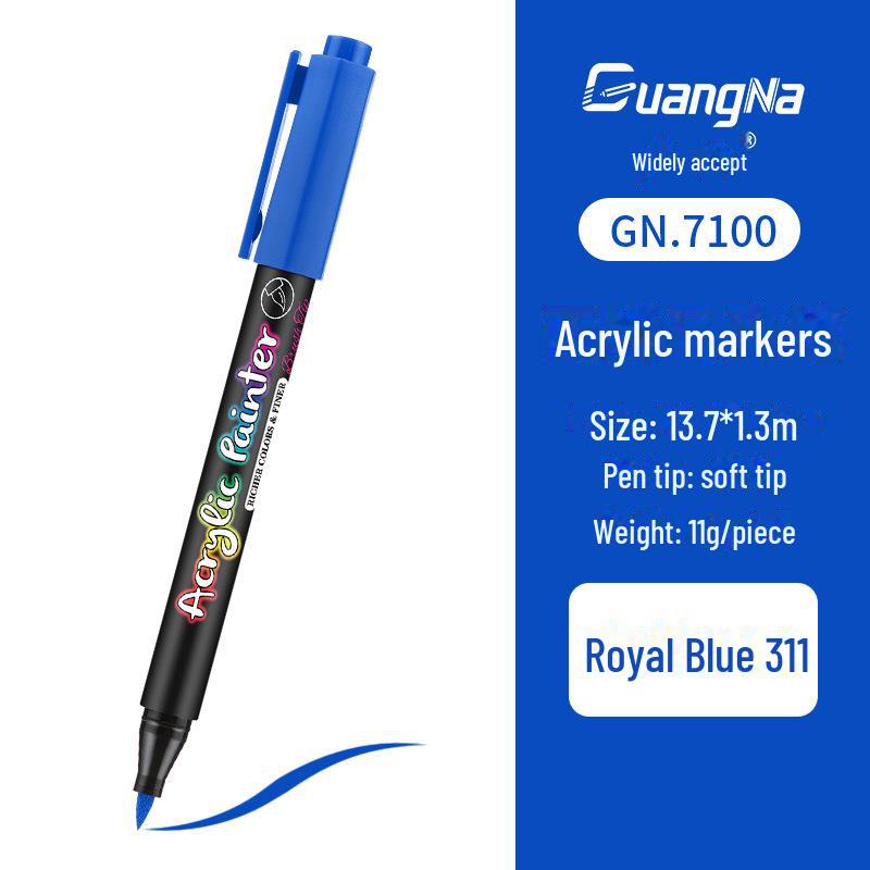 Acrylic Water-Based Paint Marker Pen for DIY, Graffiti, Body Painting - Soft Head Hand Account Painting Pen