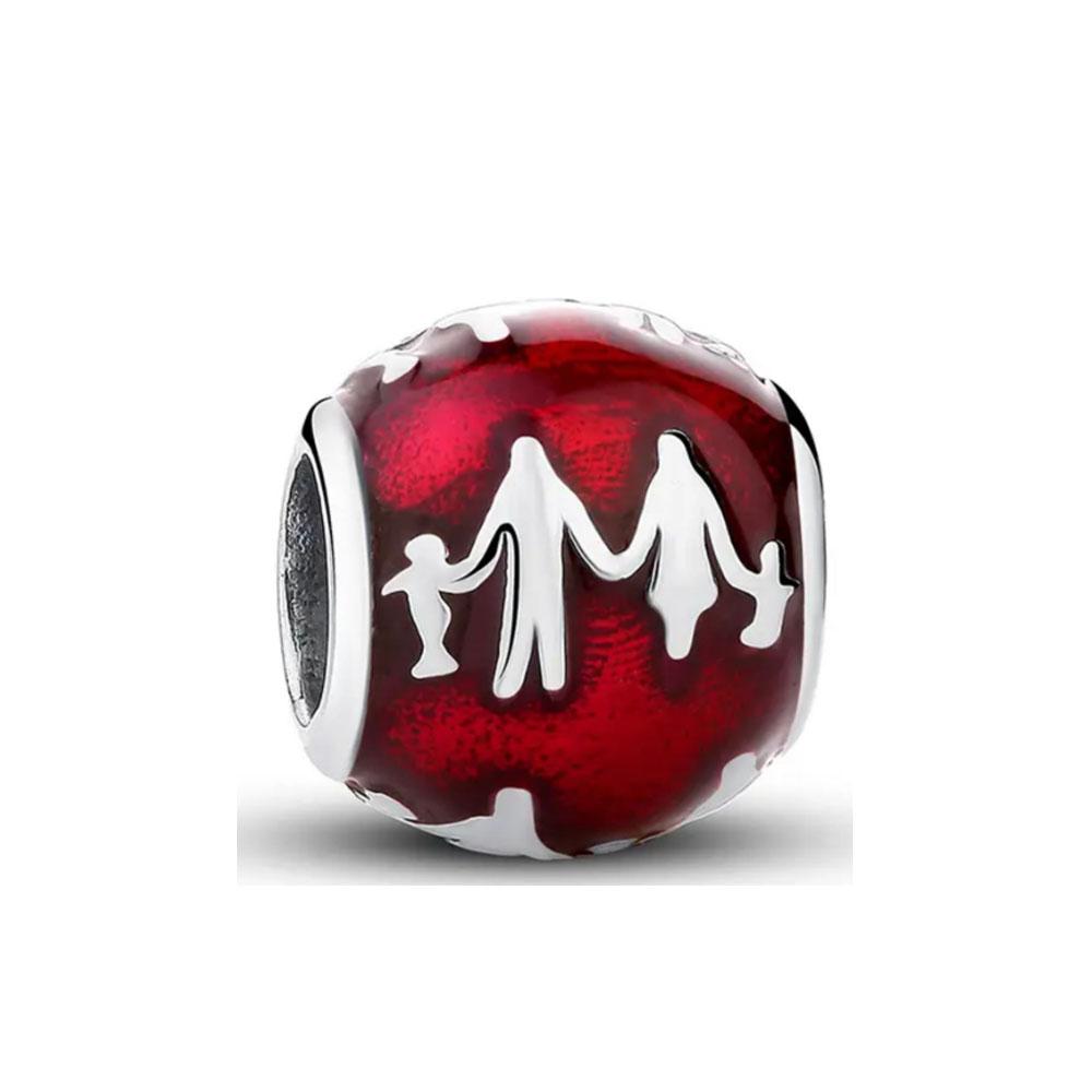 Новые медные красные шармы бусина-сердце для медицинского персонала подходят для оригинального браслета-шарма для женщин DIY изготовление модной бижутерии вишня