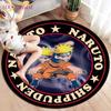 Anime Naruto Round Carpets for Living Room Rugs Soft Flannel Floor Area Rug Bedroom Carpet Mat for Children Kitchen Rug
