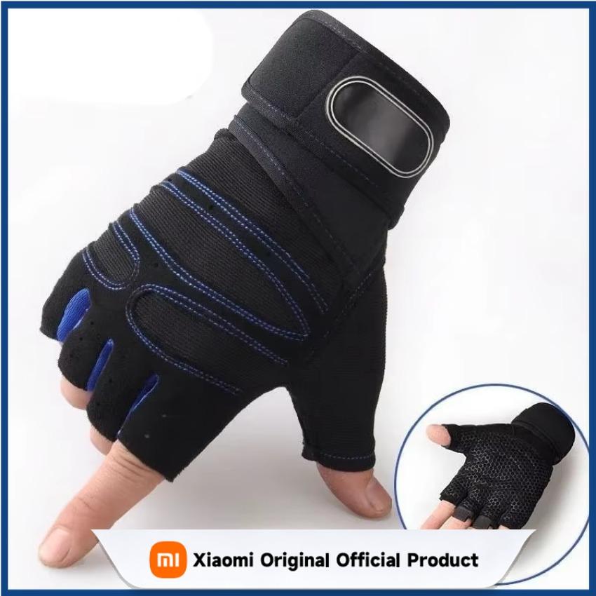 Xiaomi 2026 Gym Gloves Fitness Weight Lifting Gloves Body Building Training Sports Exercise Cycling Sport Workout Glove 1 Pair