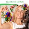 Брелок-заяц Подвеска на сумку Разноцветные Плюшевые Зайчики Брелок-заяц С жестяным кроликом Милый брелок Креативный брелок Пасхальный подарок