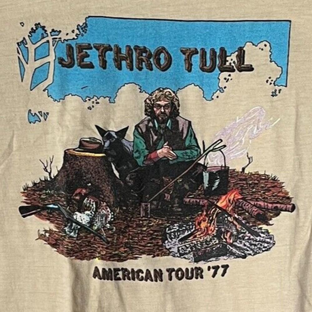 Новая футболка Jethro Tull 1977 года, репринт, мужская, черная, S-235XL, унисекс